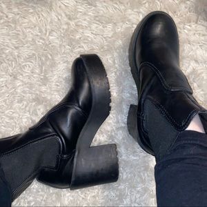 ASOS chunky platform ankle boots